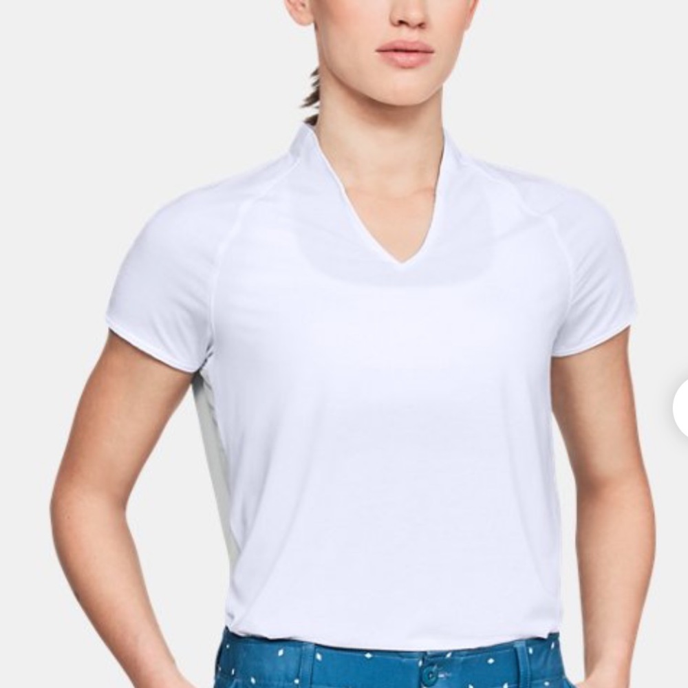 Under Armour Vanish Threadborne Polo White SM NWT